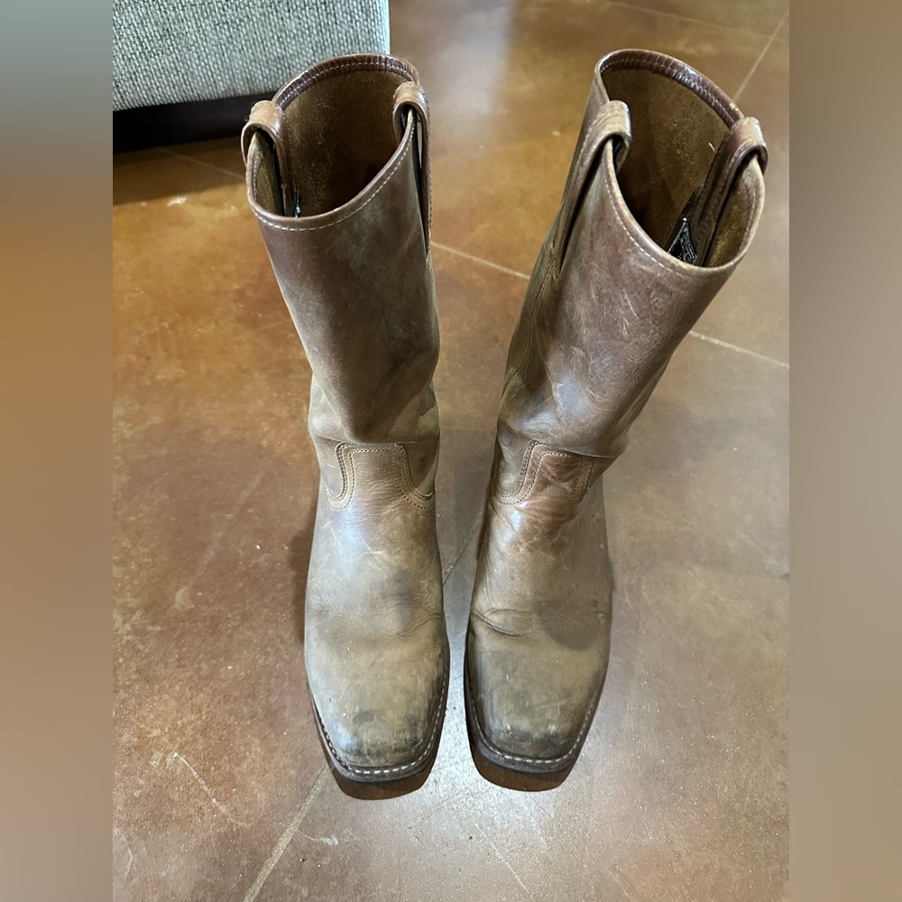 Frye harness boots 10.5 brown